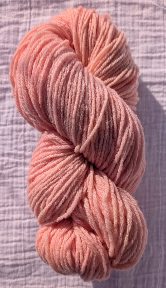 Echeveau laine mérinos rose